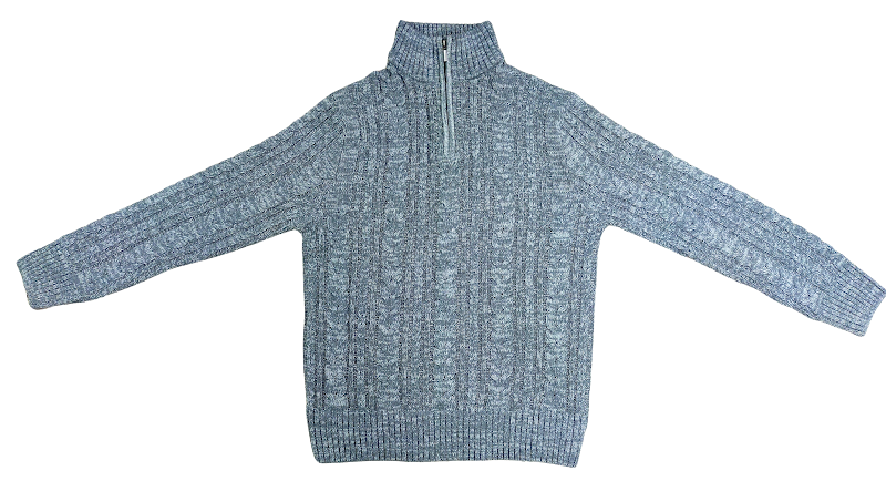 Fisherman Rib Knit Pullover