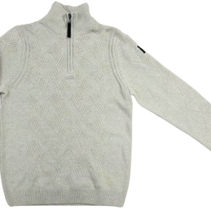 Heather Gray Half-Zip Knit