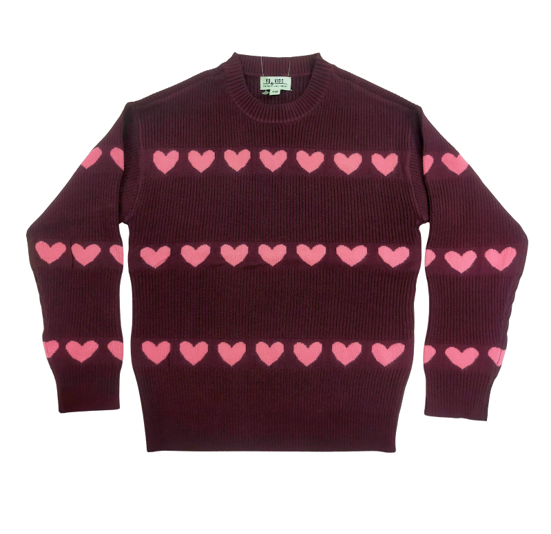 Pastel Heart Patch Knit (Kids)