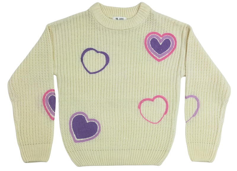 Coral Striped Casual Knit (Kids)
