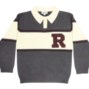 Letter R Colorblock Polo Knit (Kids)