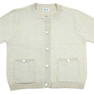Short-Sleeve Pocket Button Cardigan (Summer)