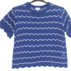 Wave Stripe Short Sleeve Knit (Summer)